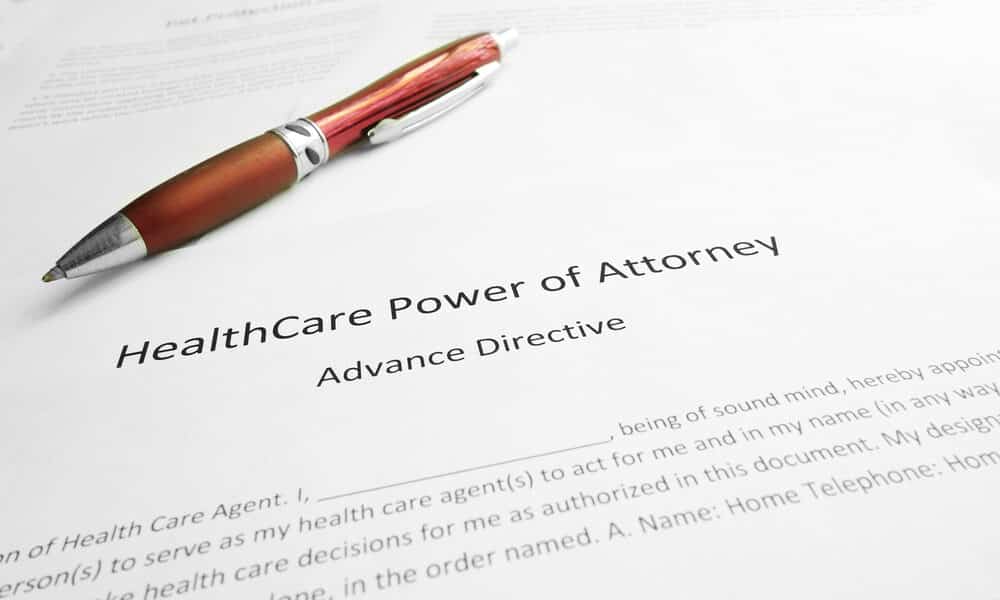 Health Care Power of Attorney for Topeka, Kansas portrayed by a healthcare power of attorney form