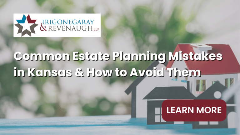 Common Kansas Estate Planning Mistakes & How to Avoid Them portrayed by a model home.